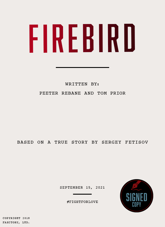 Signed Screenplay – Firebird Store